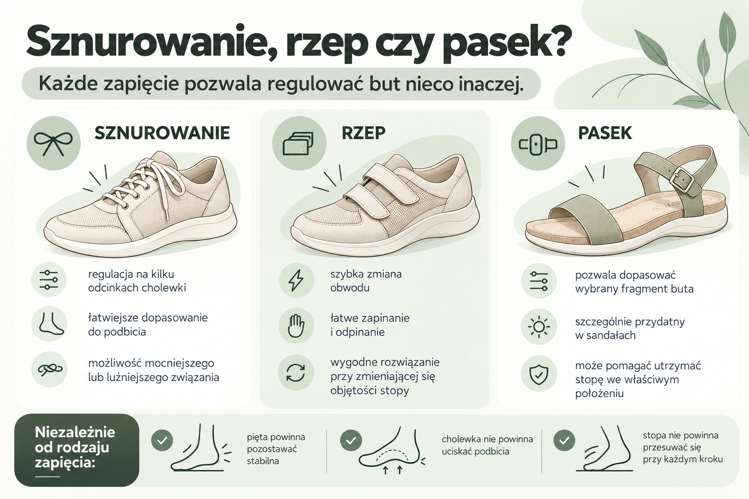 jak regulacja obuwia wpływa na komfort?